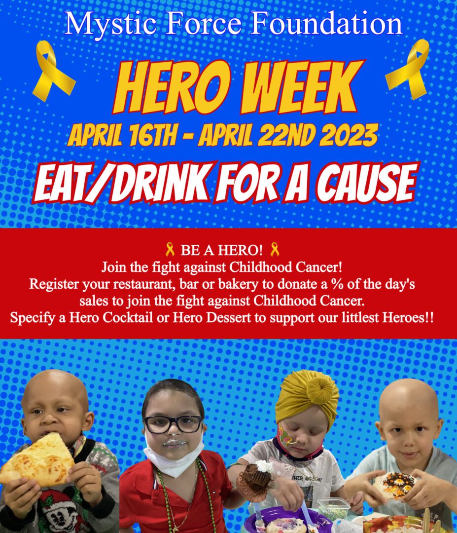 Hero Week 2023 Sponsor flyer